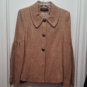 Dana Buchman Tan Textured Blazer